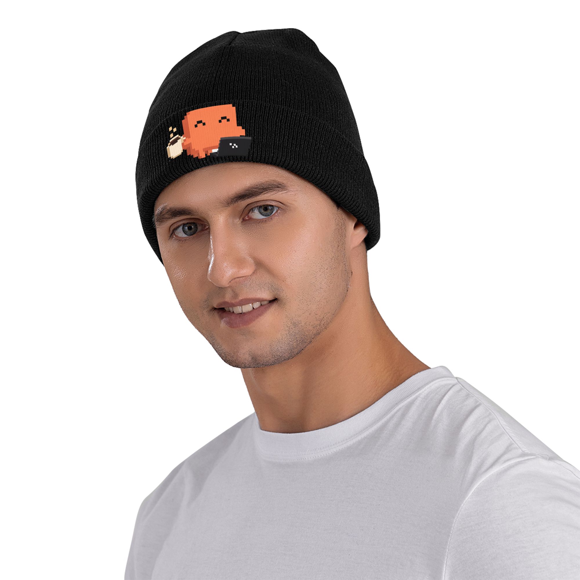 Gorro de punto acanalado con p - Beanie Cuffed Knit reseña y precio