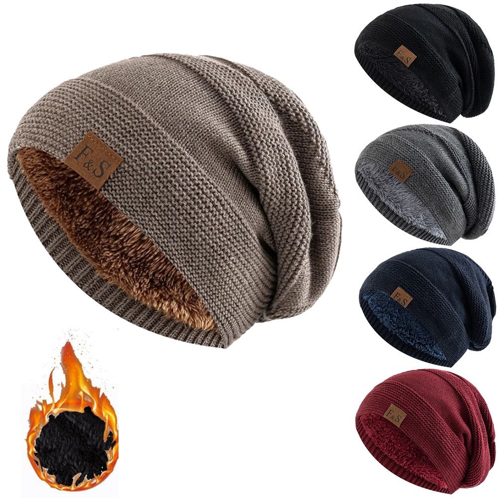 Gorro de invierno con forro de - Beanie Cuffed Knit reseña y precio