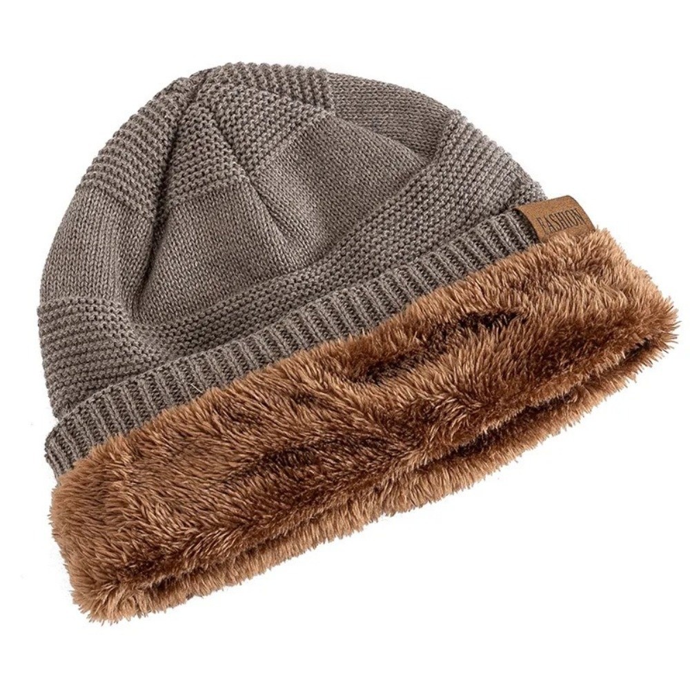 Gorro de invierno con forro de - Beanie Cuffed Knit reseña y precio